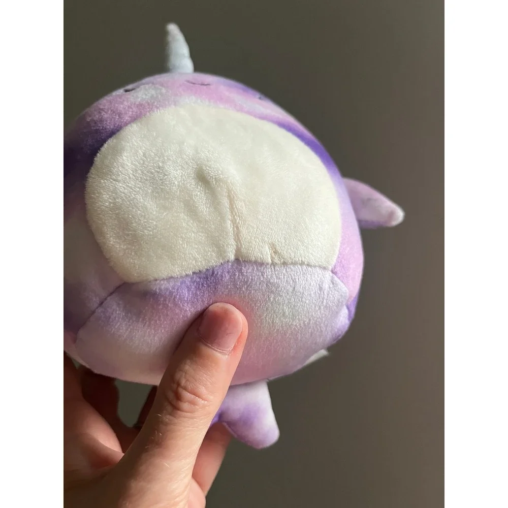 Squishmallows‎ Naomi the Narwhal Purple Tie Dye 5 inch Plush Kellytoy 2021